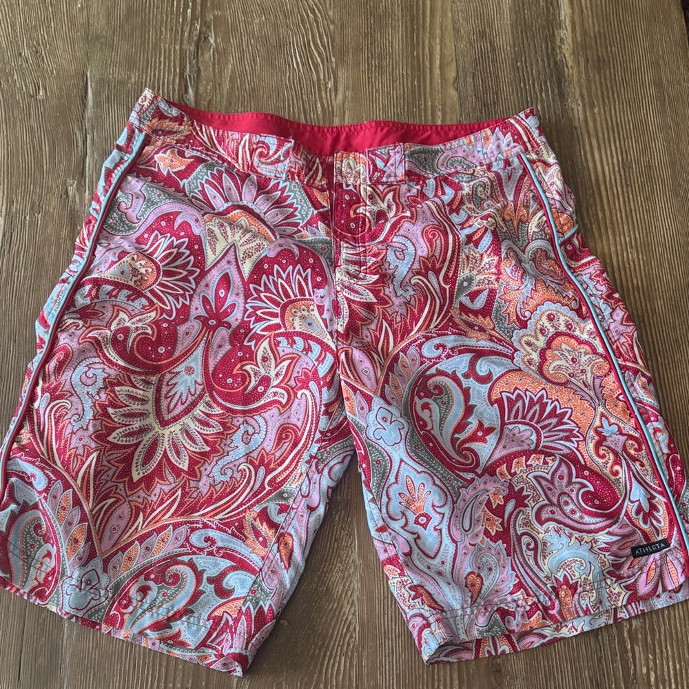 Athleta Multicolor Paisley Women's Shorts